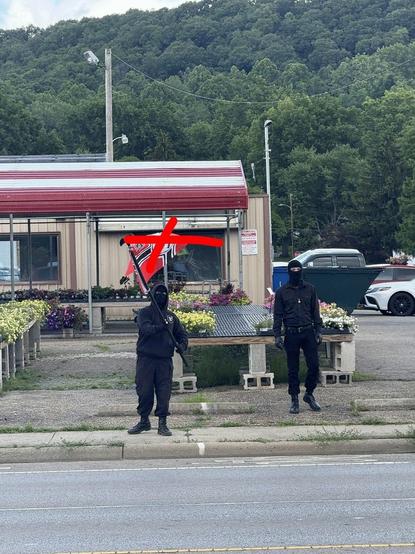 Nazis wave swastika flag in Athens, OH