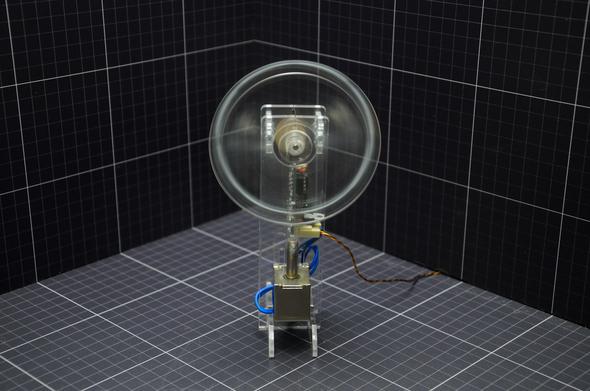 The Solenoid Engine Single is a desktop standing engine with an acrylic or MDF framework, flywheel and solenoid piston. The Solenoid Engine is completely electronically controlled. Piston timing comes from an slotted-opto sensor with a separate adjustable cam with speed regulation from the Microprocessor.