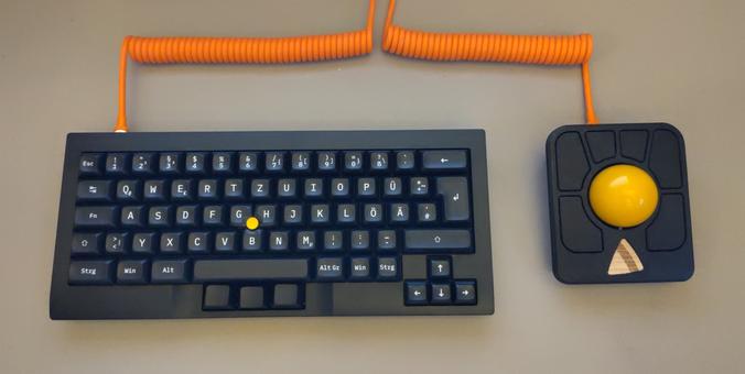 Keyboard and Trackball