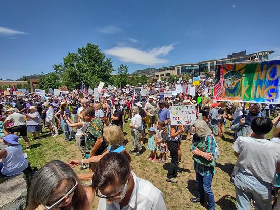 No Kings protest in Boulder, Colorado, June 14, 2025