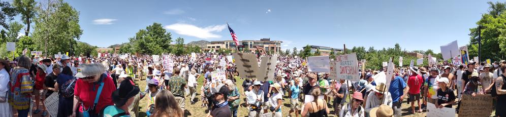No Kings protest in Boulder, Colorado, June 14, 2025