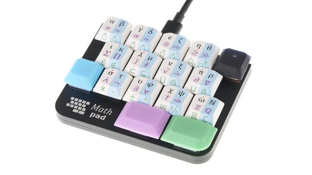 A macropad for mathematical notation