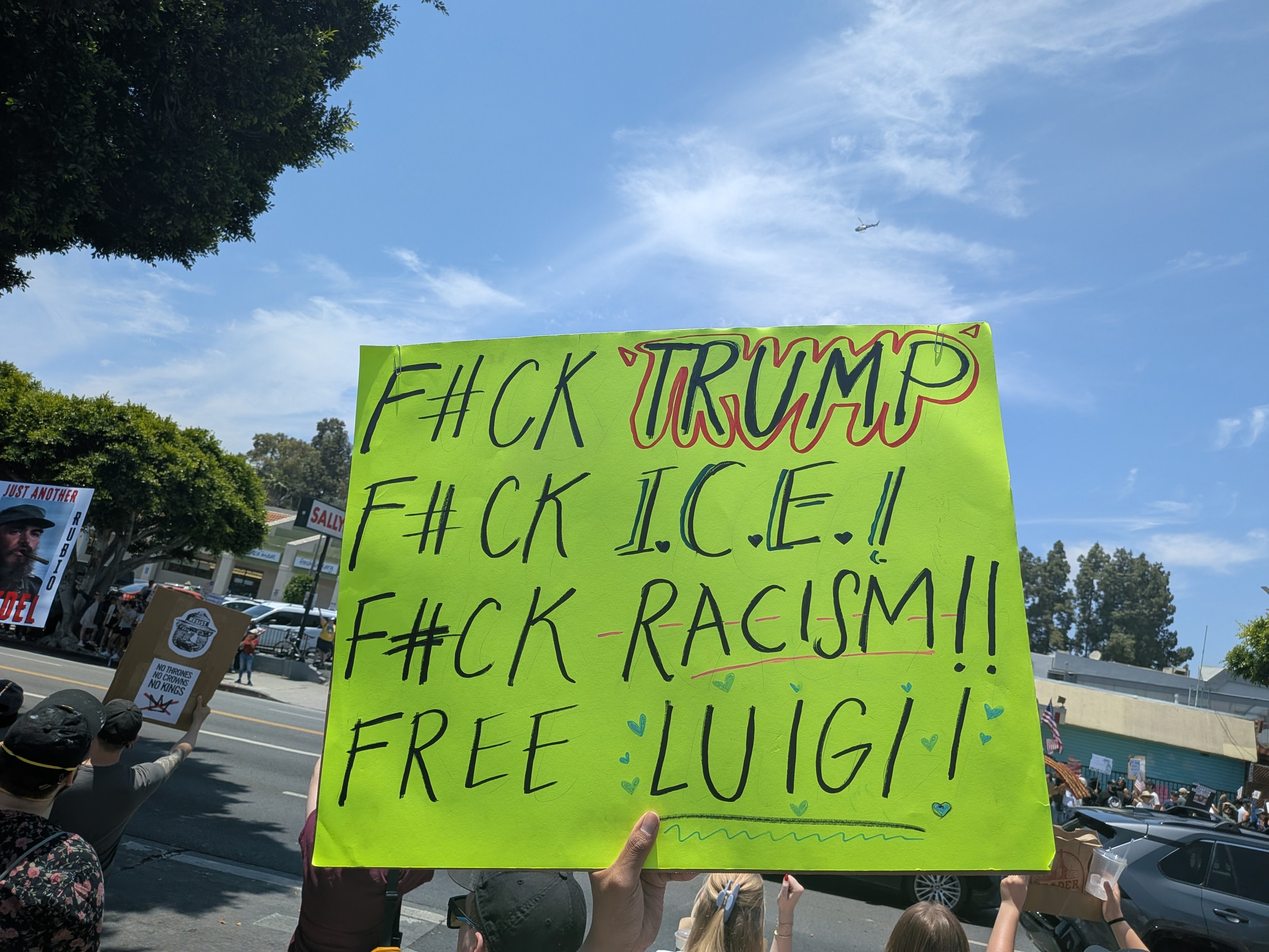 Fuck Trump Fuck Ice Fuck Racism FREE LUIGI!