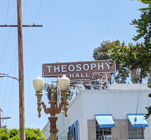 Theosophy Hall sign