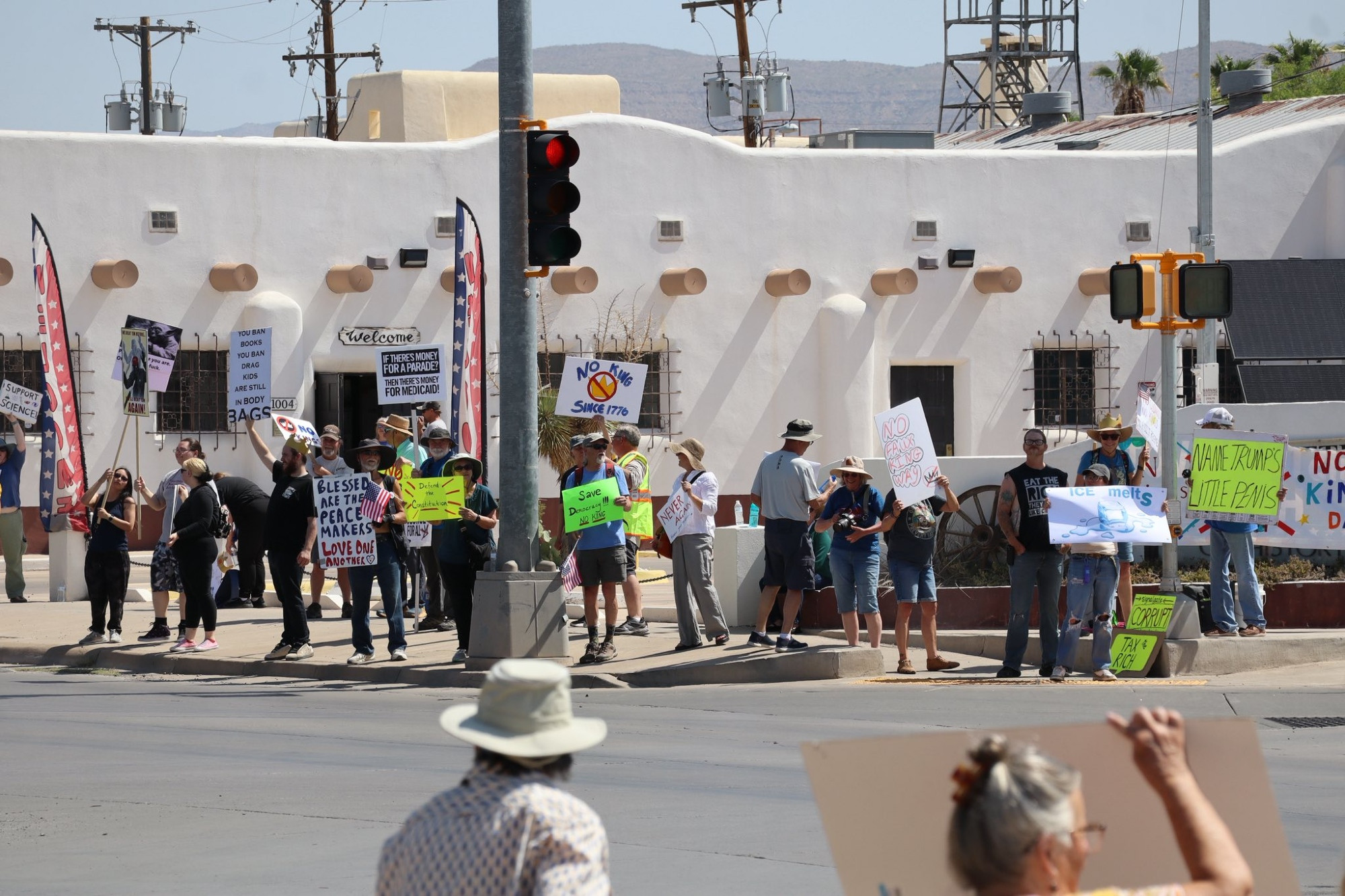 Downtown Alamogordo - White Sands Blvd and 10th Street. There is a history to 10th Street. Generations ago the unwritten rule was that non-whites could only live south of 10th. That's what created the neighborhood of Chihuahuita.