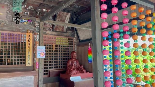 法多山 尊永寺「本堂で飛んだら癒しの風鈴とあじさいが素敵だった」静岡県袋井市ドローン男子空撮
