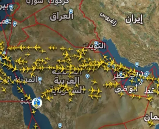 الأجواء السعودية الأكثر أمانا بين الدول رغم الحرب الإسرائيلية الإيرانية . صحيفة المرصد