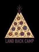 Land Back Camp (illustration of a Teepee)