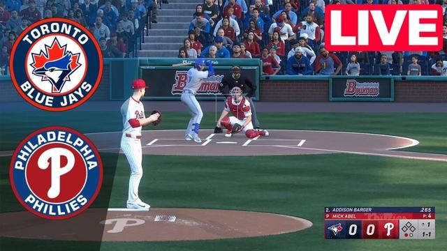 🔴live🔴フィラデルフィアフィリーズvsトロントブルージェイズ -  2025年6月14日| envivo | MLBショー25