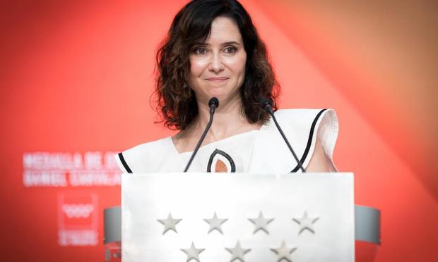 La presidenta de la Comunidad de Madrid, Isabel Díaz Ayuso. (Europa Press via Getty Images)