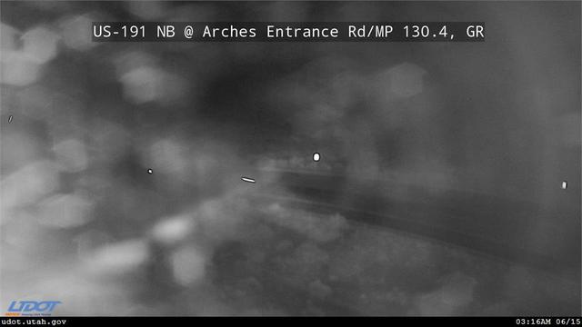 This webcam is maintained by the Utah Department of Transportation. It is located across US 191 from the Arches National Park entrance road.