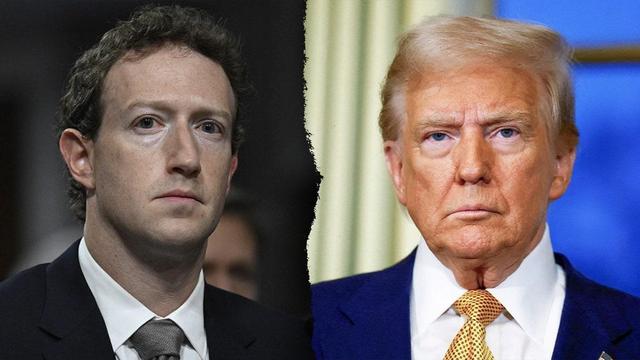 A stock picture of Zuckerberg at Trump's inauguration ceremony