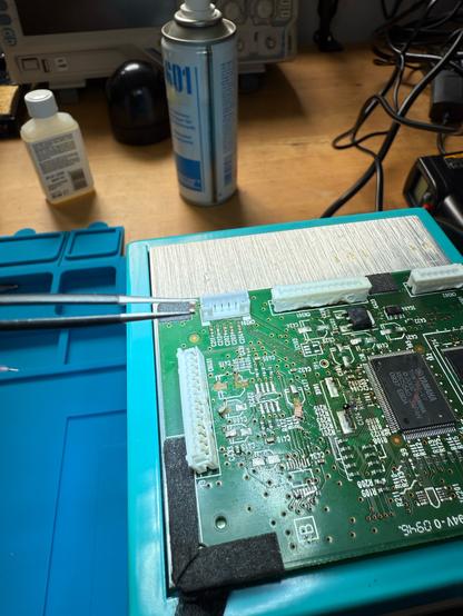 Removed SMD component on heating bed