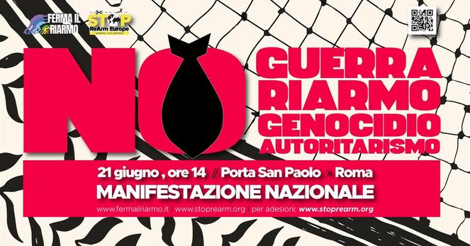 NO Guerra, Riarmo, Genocidio, Autoritarismo - Manifestazione Nazionale