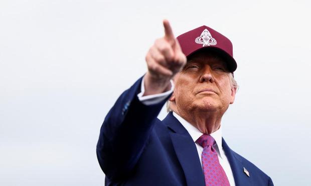 El presidente de Estados Unidos, Donald Trump, durante un mitin en Fort Bragg (Carolina del Norte, EEUU), el 10 de junio de 2025. (Evelyn Hockstein / REUTERS)