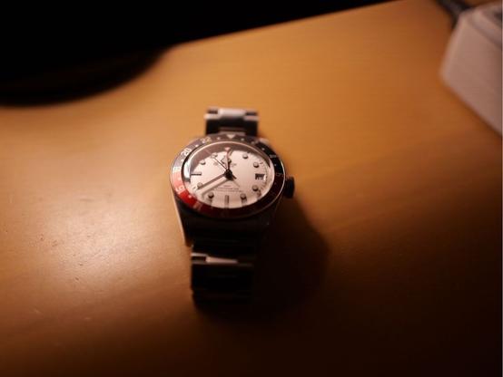 A Tudor Black Bay GMT with opaline dial.