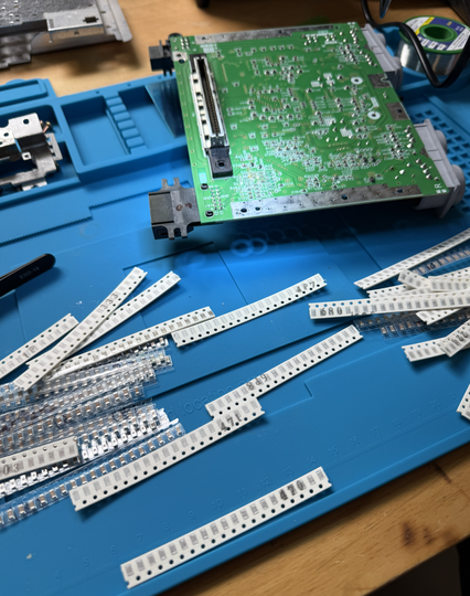 All the SMD strips, as i am trying to find the right values.