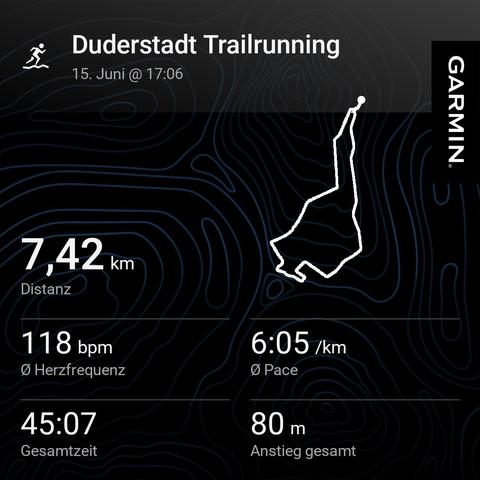 Laufrunde: 7 km
