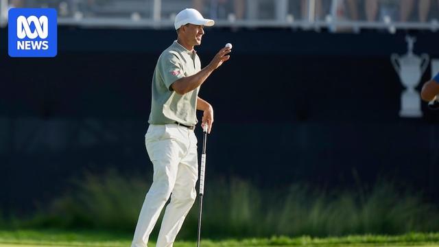 Adam Scott is tied for second, one shot back, after three rounds of the US Open