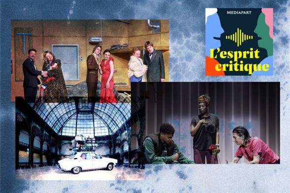 L’esprit critique « théâtre » : du rire et des larmes © Photomontage Armel Baudet / Mediapart avec documents