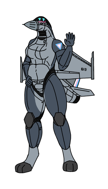 Amaya the snow leopard but in the form of an F-16 fighter jet with Mexican-style trans flag roundel and rudder accents.