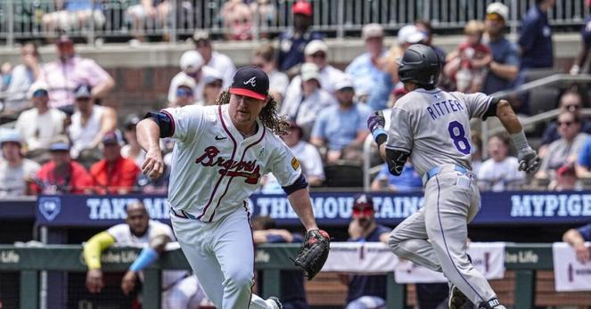 Sweep attempt goes sideways as Rockies roll Atlanta Braves, 10-1