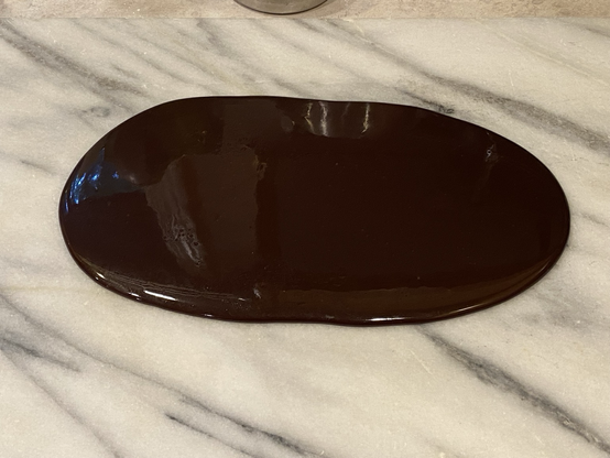 a slab of hopefully fudge on marble