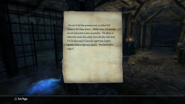 A note shedding light to what has happened to the abandoned prison