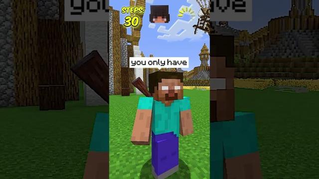 SAY YOUR STEPS AND WIN DIAMONDS IN MINECRAFT! ⛏️ #shorts