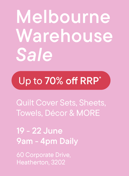 Linenhouse's stocktake sale in Heatherton this weekend