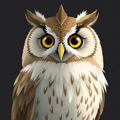 Image with seed 2204876573 generated via Stable Diffusion through @stablehorde@sigmoid.social. Prompt: a biblically accurate Duolingo Owl