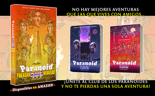 Libros de terror y aventuras - Paranoid Kids (de Juan Bauty)