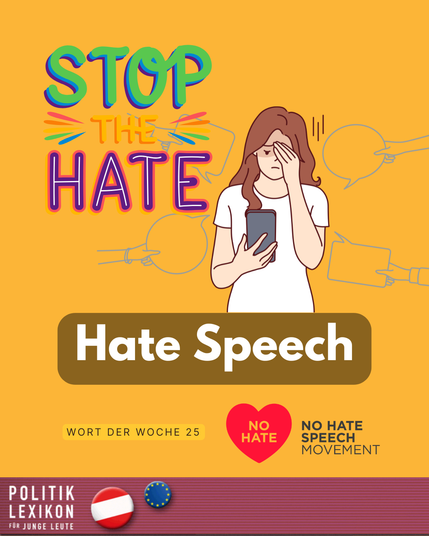 Wort der Woche Nr. 25 aus dem Politiklexikon für junge Leute: Hate Speech/Hassrede.