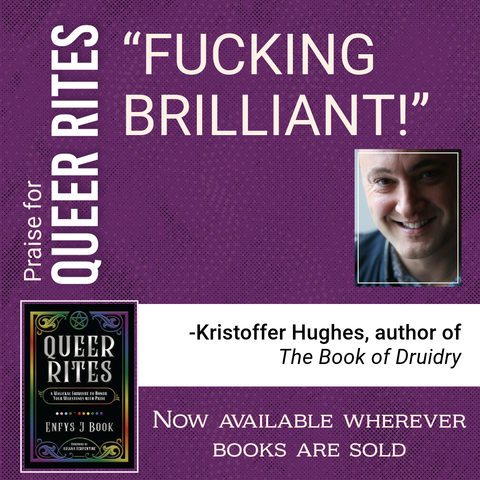 Praise for Queer Rites
“FUCKING BRILLIANT!”
—Kristoffer Hughes, author of The Book of Druidry
(Photo of Kristoffer)
(Picture of the Queer Rites cover)
Now available wherever books are sold