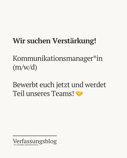 Wir suchen Verstärkung: Kommunikationsmanager*in (m/w/d). Bewerbt euch jetzt und werdet Teil unseres Teams.