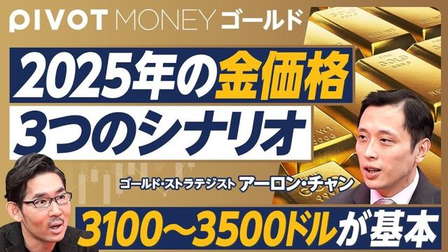 【2025年の金価格。３つのシナリオ】プール約4.5杯分の金／投資需要は３割／中央銀行の金購入は続くか／データで見る中国爆買い／基本レンジは3100〜3500ドル／金投資の４つの意義／中長期の金価格は