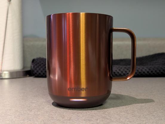 A copper mug from Ember.