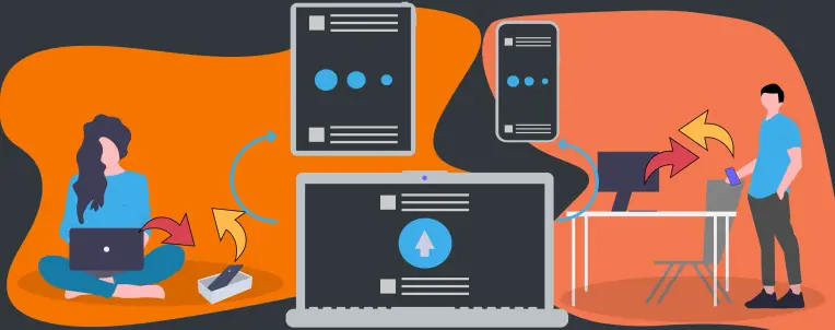 Illustratie van website