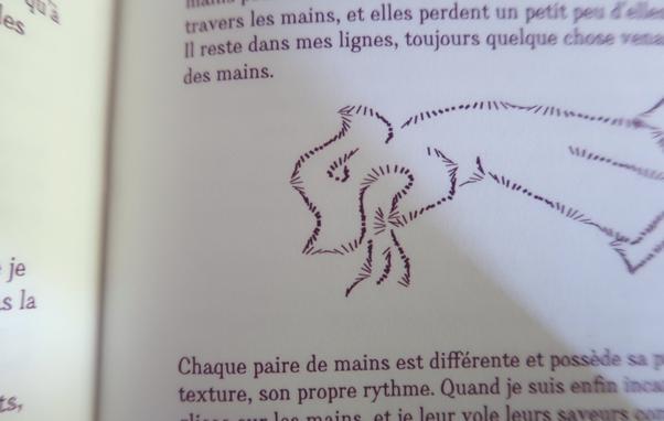 Detail on a figure and typography.