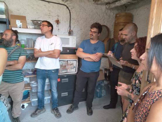 Imagen de los asistentes a la visita.