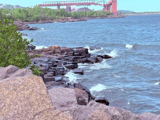 A picture of Lake Superior at Silver Bay