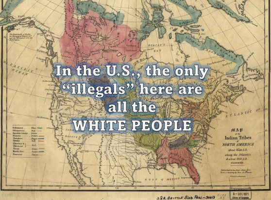 A map of 1800, kept in the Library of Congress. It shows all the indigenous tribes in North America. No state territorial borders appear, no border with Canada nor Mexico. Just colored indicators showing various tribes.