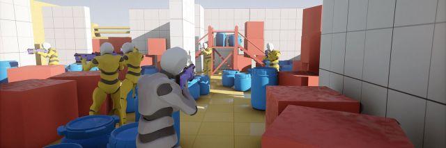 🕶️ A 3D FPS developed with this engine, showing its capabilities. It shows several avatars of players wearing armor in a shooting posture, in an open-air room cluttered with barrels and cubes. The screenshot highlights the dynamic lighting and shadows.

📚️ Armory3D is a libre, multi-platform 3D game engine delivered as an add-on for Blender. It focuses on portability, minimal footprint and performance. The renderer is fully scriptable, with deferred and forward paths supported out of the box. Its integration with Blender as an add-on allows it to offer a complete game development tool with a unified workflow from start to finish. It offers Haxe scripting or visual scripting as logic nodes, a UI creation system (with a WYSIWYG editor), a physics engine (Bullet), a navigation system for NPCs (Recast), a particle system, animation and lighting.