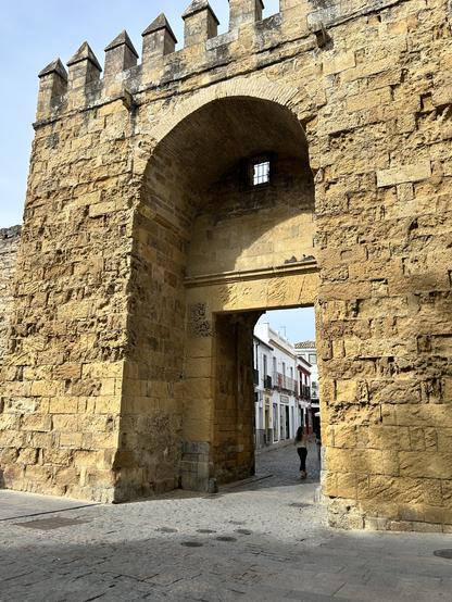 An ancient crenelated gate in the city wall in #Cordoba