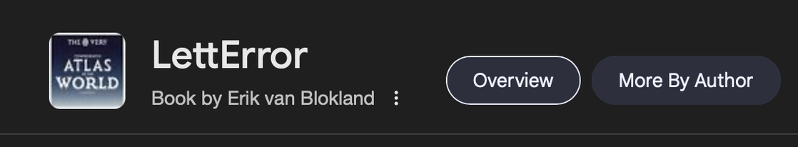 From Google results: LettError, Atlas of the World, book by Erik van Blokland!