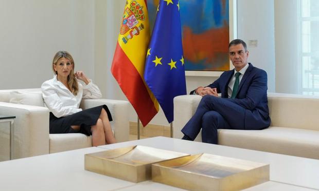 Yolanda Díaz y Pedro Sánchez, este lunes en La Moncloa (EFE/ Borja Sanchez-trillo)