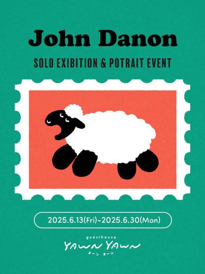 John Danon exhibision　似顔絵イベント メイン画像