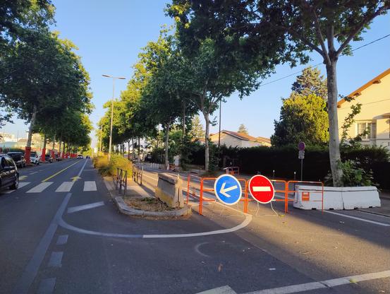 Travaux de la voie lyonnaise 2 sur Viviani : la partie nord passe en double sens voitures, la partie sud passe en mode travaux