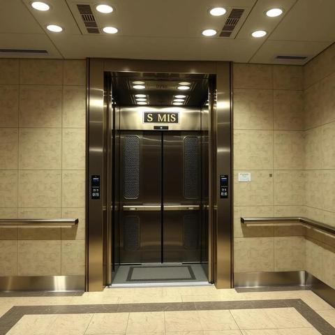 Image with seed 1871033230 generated via Stable Diffusion through @stablehorde@sigmoid.social. Prompt: Modern elevators are strange and complex entities. The ancient electric winch and “maximum-capacity-eight-persons" jobs bear as much relation to a Sirius Cybernetics Corporation Happy Vertical People Transporter as a packet of mixed nuts does to the entire west wing of the Sirian State Mental Hospital.