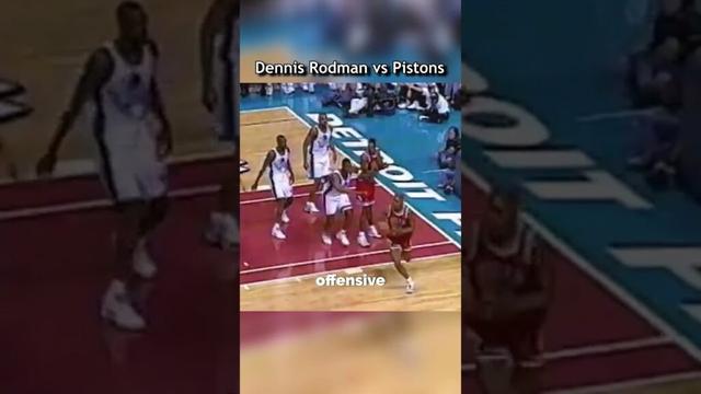Dennis Rodman vs Detroit Pistons 🔥